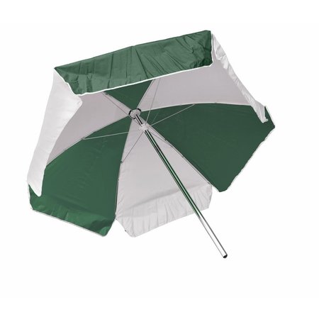 TERRAZA 12-002-GRN-WHI 6 ft. Umbrella, Green & White TE1803387